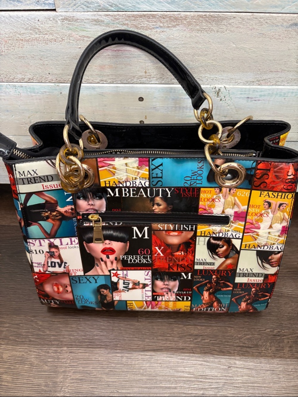 Supermodel fashion magazine purse